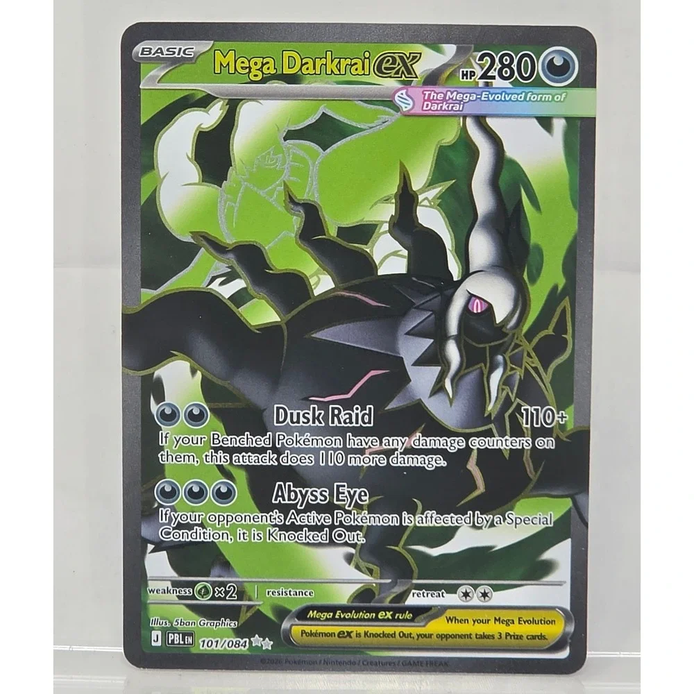 Pokemon Mega Darkrai EX 101/084 PBL Card